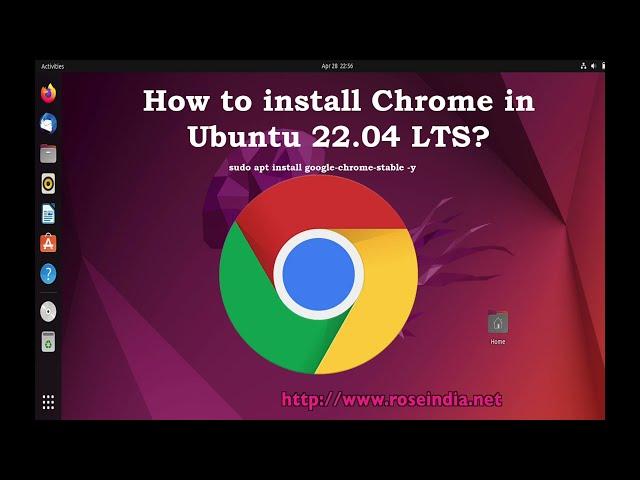 How to install Chrome in Ubuntu 22.04 LTS?