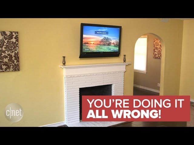 Why a TV should never be mounted over a fireplace (You're Doing It All Wrong!)