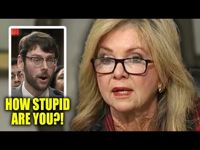 Marsha Blackburn RUNS AWAY When Witness SCHOOLS Her With FACTS