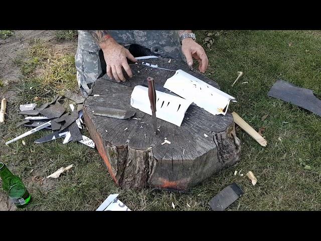 Pt.4 survive knives 4.1 in cpm-20cv EXTREME TESTING!