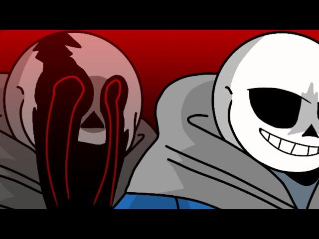 VHS Sans[Fanon OP] VS Sans AUs [Animation]Undertale: Hacker ending Better - Start running(Part1 END)