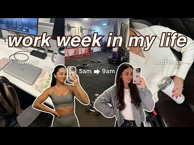 vlog: first week of my new hybrid corporate job ‍ new routine, workwear inspo, home updates