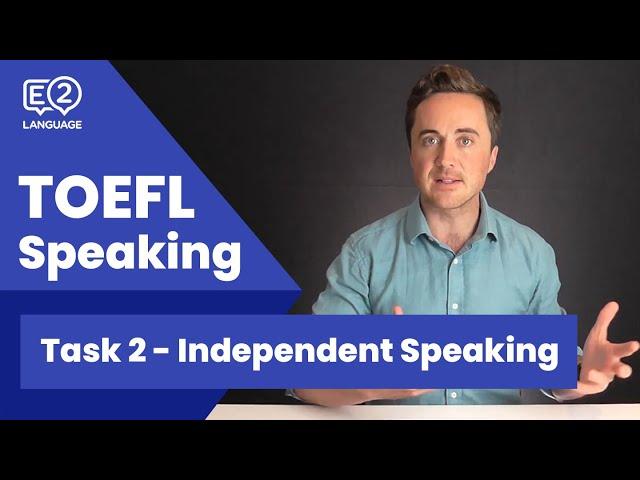 TOEFL Independent Speaking | TASK 2 with Jay!