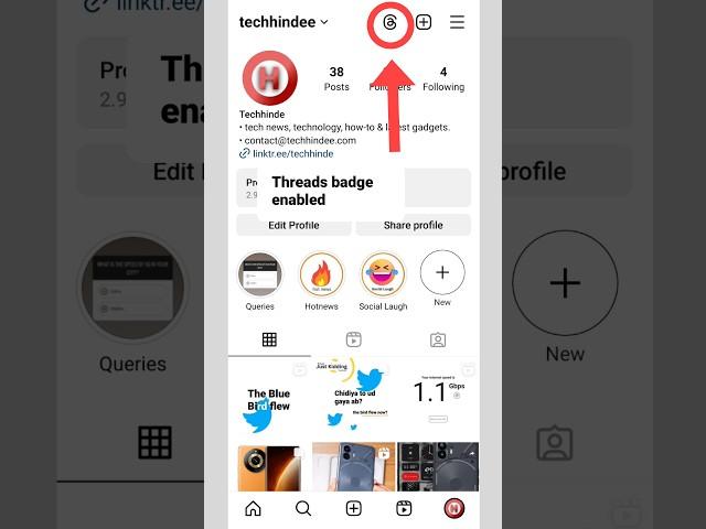 how to add threads badge on instagram | threads badge on Instagram