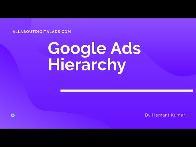 Google Ads Hierarchy