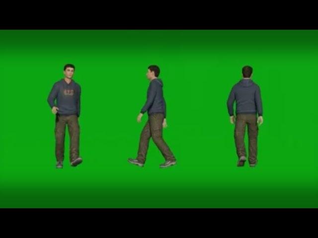 3d man walk green screen people 3d render animation full hd 1080 buy in telegram bio