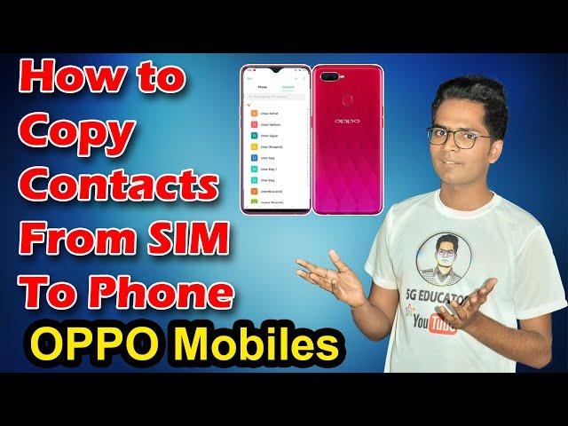 How to Copy Contacts from SIM to Phone -  OPPO Mobile Devices