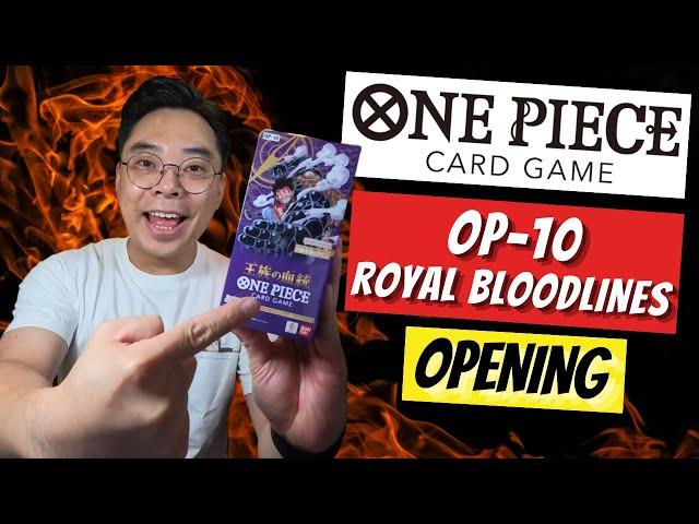 New ONE PIECE Trading Card Game Set OP-10 Royal Bloodlines Booster Box Opening