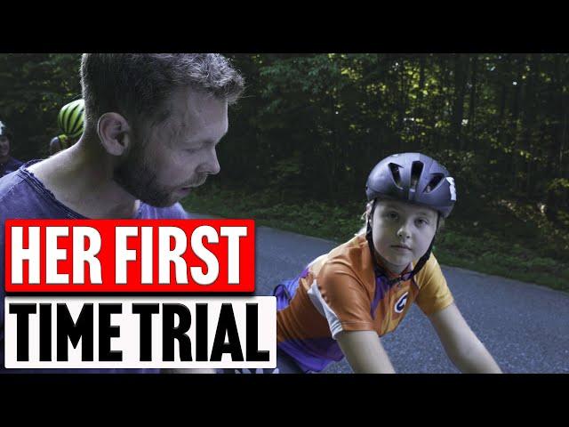 How Fast Is 11 Year Old Girls On A Bike #cycling #timetrial