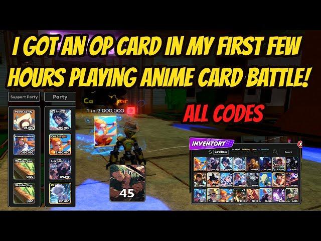 I Played Anime Battle Card for the first ttime and Got an OP Card??? - This game is Insane!!!