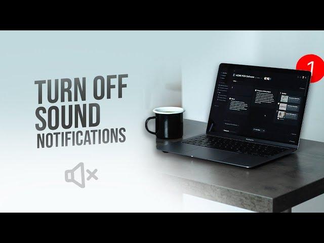 How to Turn Off Sound Notifications on Mac (tutorial)