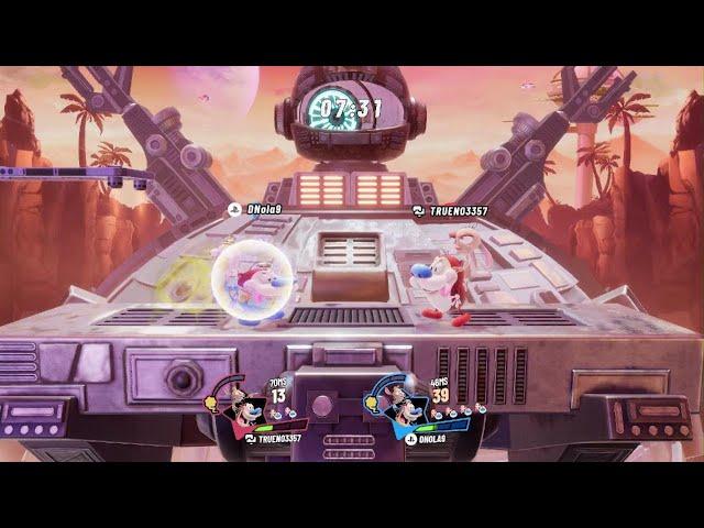 Nickelodeon All-Star Brawl 2 _ Another Ren and Stimpy Mirror Match in ranked mode