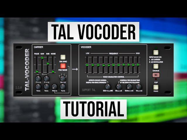 How To Use TAL-Vocoder