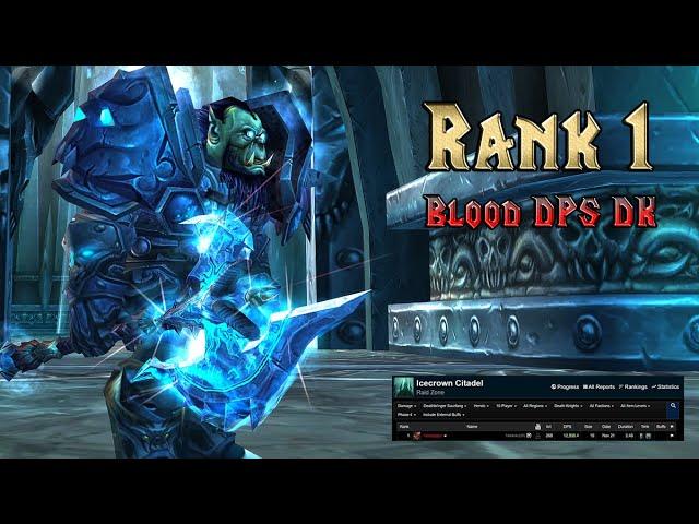 Rank 1 World Shadowmourne Blood DPS DK - Saurfang Heroic ICC 10 - Top Death Knight Damage all Specs