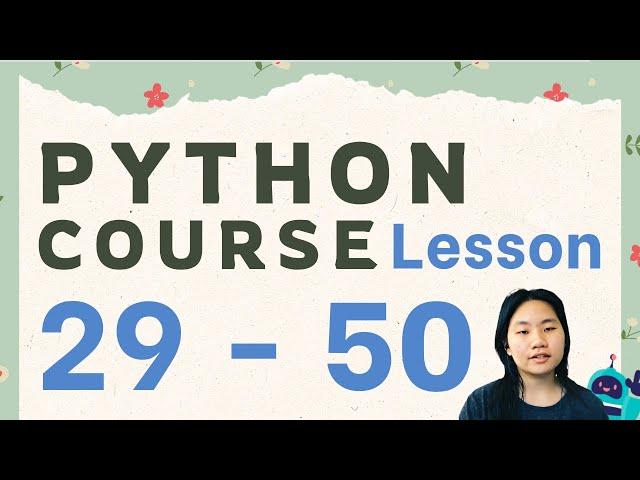 Tinateach Python Courses for Beginners | Course 4