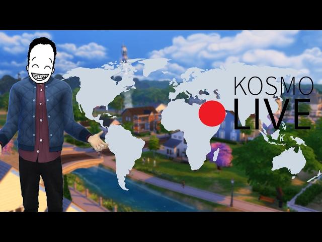 [LIVE] KOSmo - Trojaczki :O [THE SIMS 4]