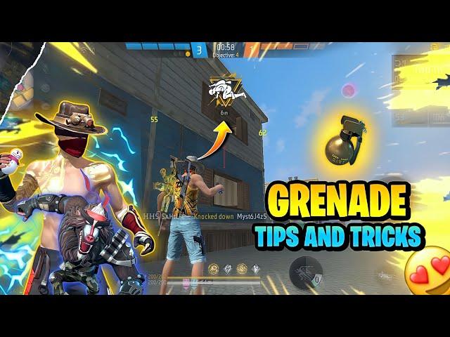 Top 5 Grenade tips and tricks | free fire grenade character skill | ff grenade