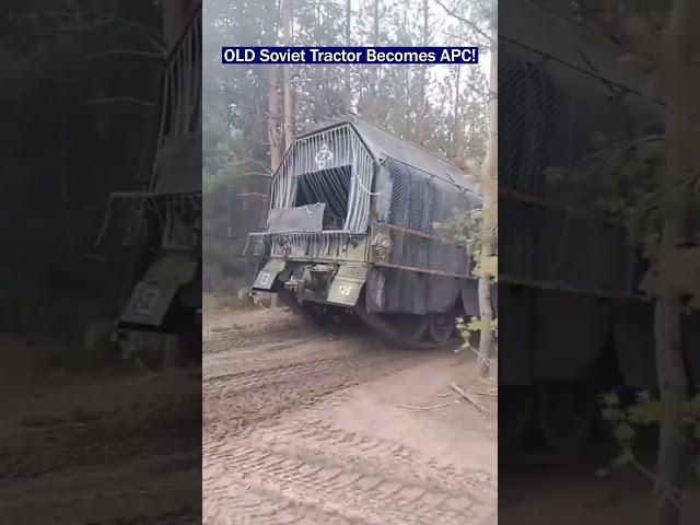 Old Soviet Artillery Tractor Turned Infantry Carrier!