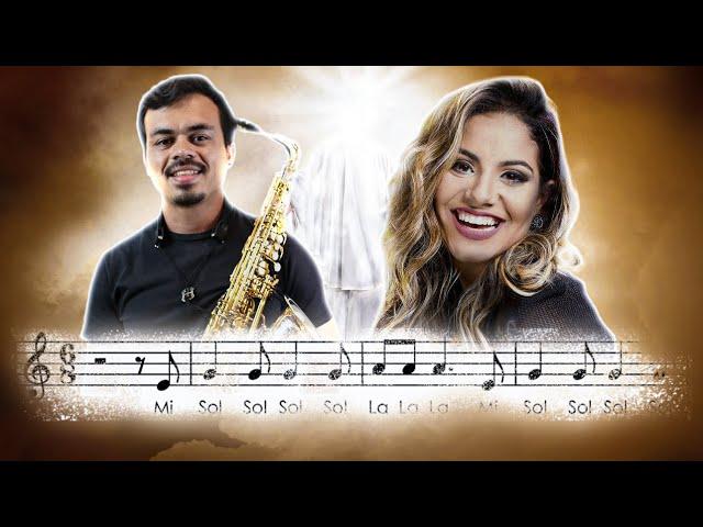 Sax alto - "Aleluia" (Gabriela Rocha), partitura com notas.