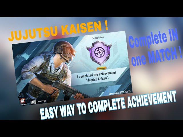 Easy Way To Complete Jujutsu Kaisen Achievement In Bgmi | Jujutsu Kaisen Achievement   pubg