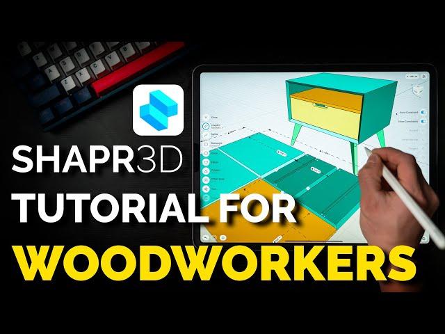 Furniture Design Tutorial On The iPad Pro - Shapr3D For Woodworking