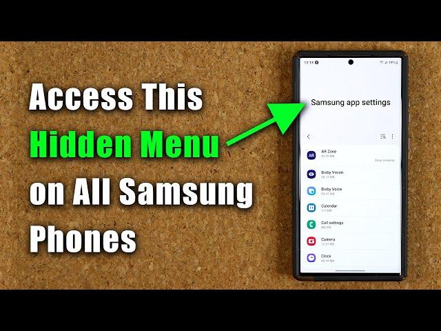 Access This Hidden Menu on All Samsung Galaxy Smartphones (S23 Ultra, S22 Ultra, etc)