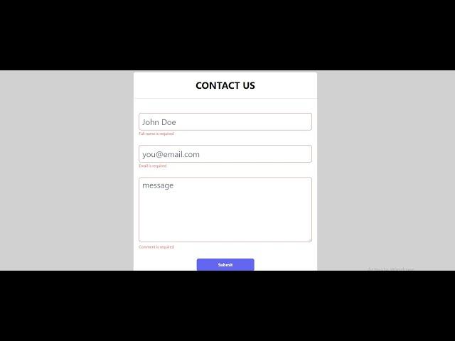 #16 Validate Contact Us Page with React Hook Form v7 - React Form Validation Project for Beginners