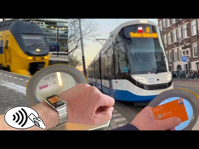 How to use contactless payments on all Public Transport in The Netherlands