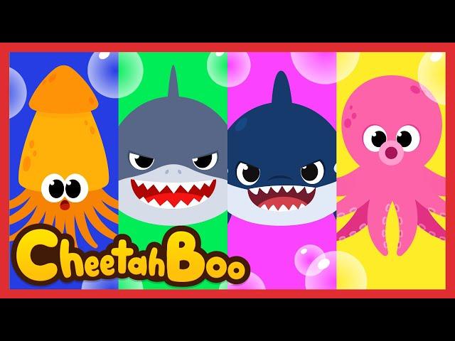 Sea Animals Songs Compilation | Nursery rhymes | Sea Animals | Kids summer song | Baby | #Cheetahboo