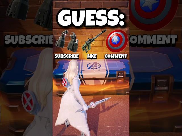 Help EMMA FROST Guess The AVENGERS CHEST  #fortnite #shorts