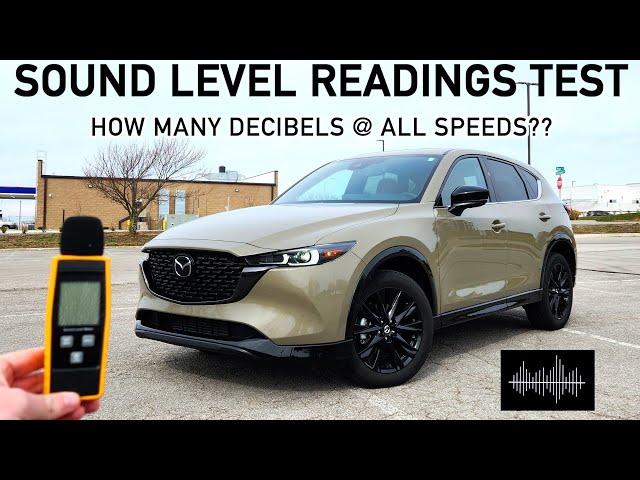 Is the 2024 Mazda CX-5 the QUIETEST Compact SUV?? | Full dB Sound Level Test at Various Speeds!