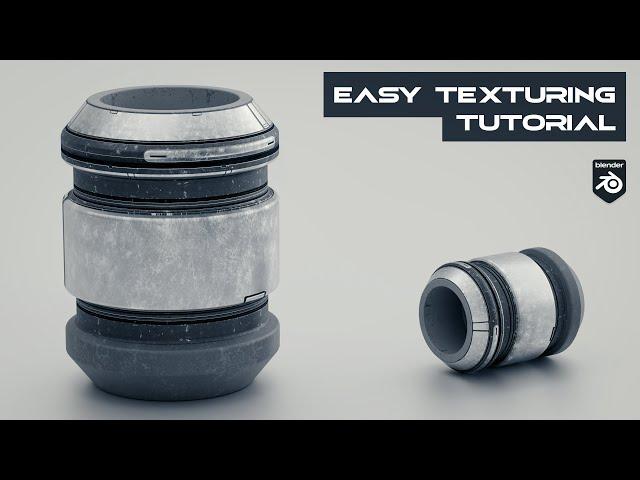 Easy TEXTURING in Blender (Eevee + Cycles Materials System & Trim Sheets)