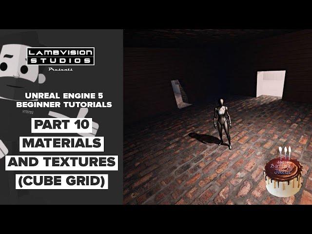 Unreal Engine Beginner Tutorial Part 10 | Adding Materials and Textures to CUBE GRID