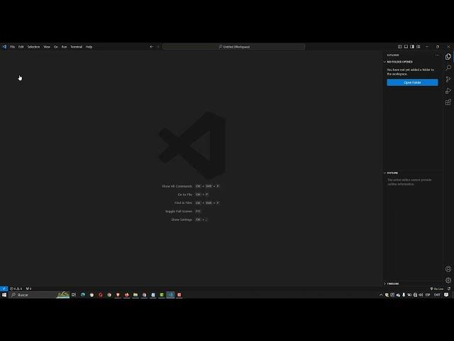 Visual Studio Code - Error open with live server |Error open a folder or workspace  #VSC