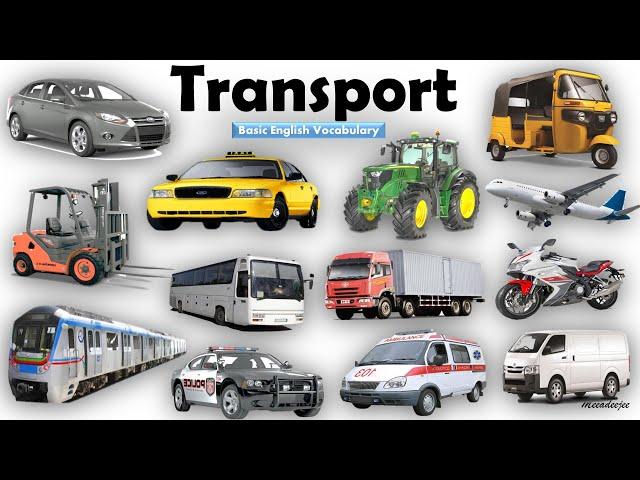 Learn Transport Names| Vehicles Name | Mode of Transport | Basic English Learning