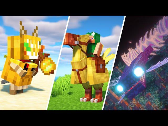 16 Amazing Minecraft Mods! (1.20.1 and 1.21) | Palicos, Chocobo, and Leviathan !