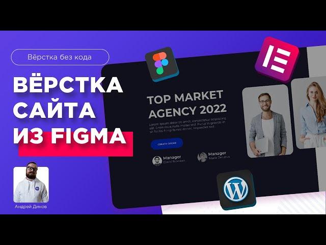 Создание сайта на wordpress - верстка сайта из figma | Wordpress и Elementor