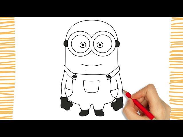 How to draw a MINION I The Rise Of Gru