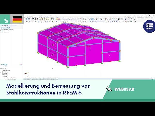 Modellierung und Bemessung von Stahlkonstruktionen in RFEM 6 und RSTAB 9