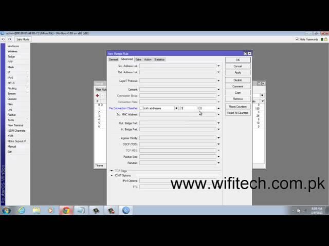Mikrotik 2 WAN 1 Evo/3g Load balancing | PCC Method - Wifitech