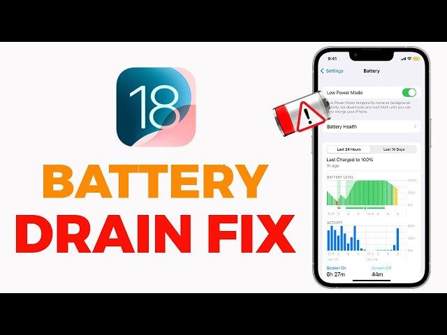 iOS 18 - How to Fix iPhone Battery Draining Fast / Battery Drain Problem | Apple info