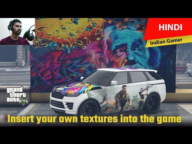 GTA 5 Offline -Graffiti & Vehicle Vinyl Editor Mod | Add Own Logo & Texture on Vehicle & Anywhere