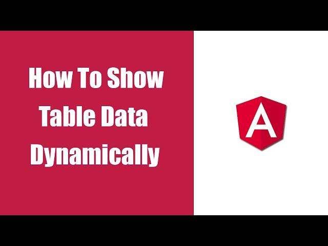 How To Add Data Dynamically In A Table In Angular || Angular || Angular Tutorial || Angular Course