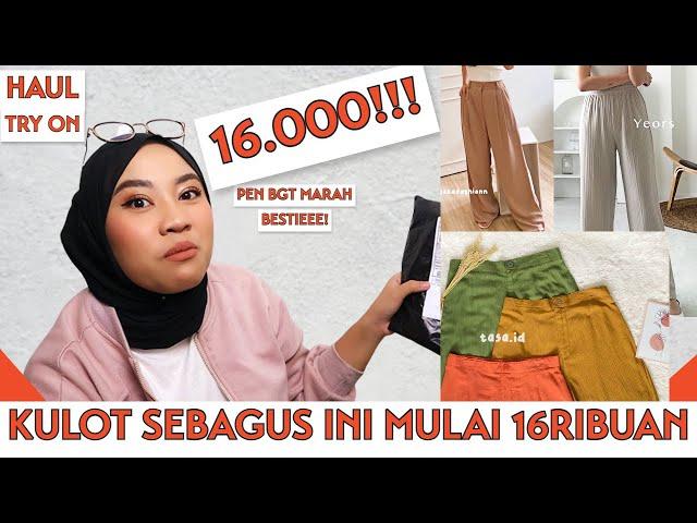 SHOPEE HAUL KULOT MULAI 16000 AN ! MURAH MERIAH MANTUL | TYAS PRADA