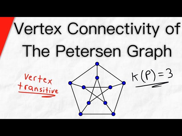 Vertex Connectivity of the Petersen Graph | Graph Theory