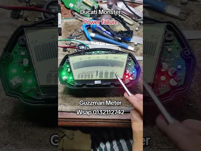 Ducati Monster instrument cluster repair.  IG/TT/FB : GuzzmanMeter #guzzmanmeter