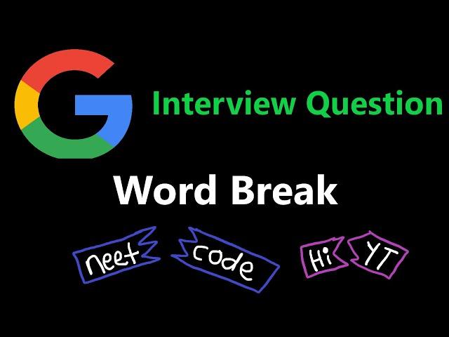 Word Break - Dynamic Programming - Leetcode 139 - Python