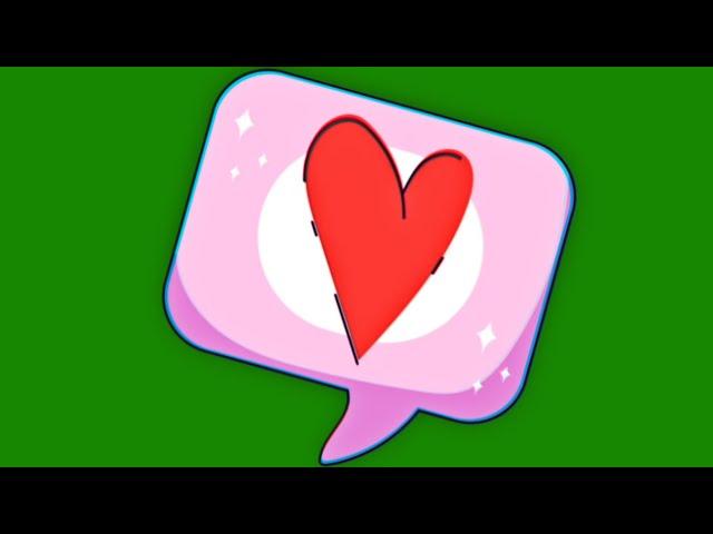 Valentine's Day Love Green Screen Elements Pack