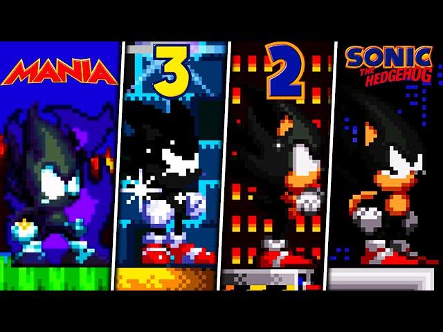 EVOLUTION OF DARK SUPER SONIC FORMS -  SONIC CLASSIC GAMES COLLECTION