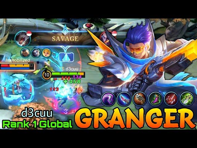 SAVAGE! Granger the Agent Z - Top 1 Global Granger by d3cuu - Mobile Legends